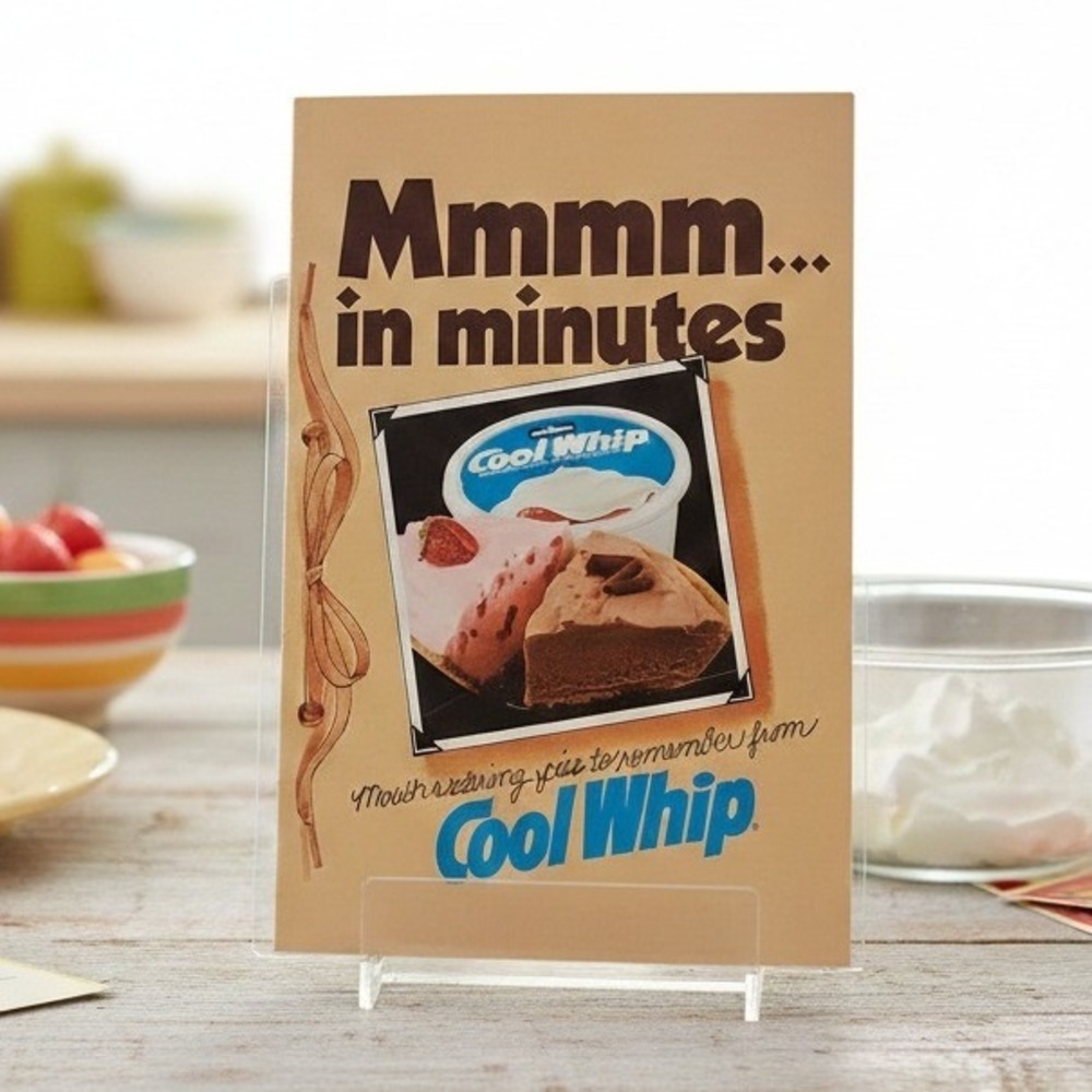 Vintage 1981 Cool‎ Whip Recipe Booklet Mmmm In Minutes 80s Dessert Pie Recipes